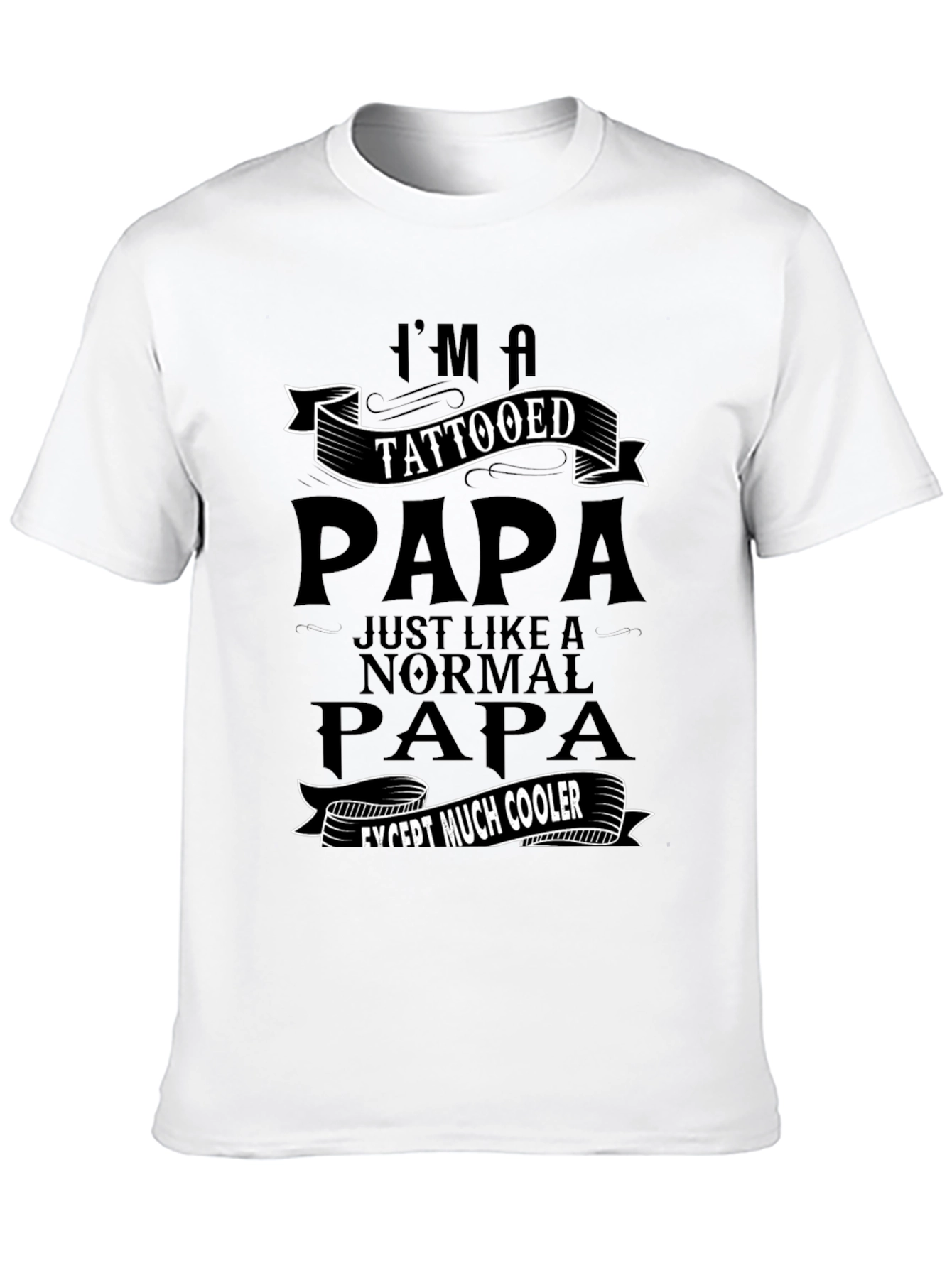 Tattooed Papa Graphic Tee - Cool Dad Gift