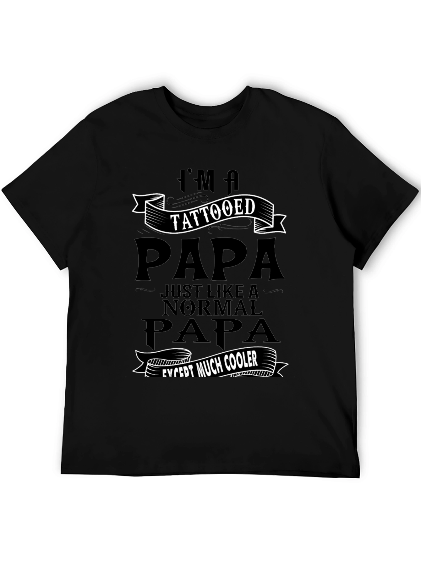 Tattooed Papa Graphic Tee - Cool Dad Gift