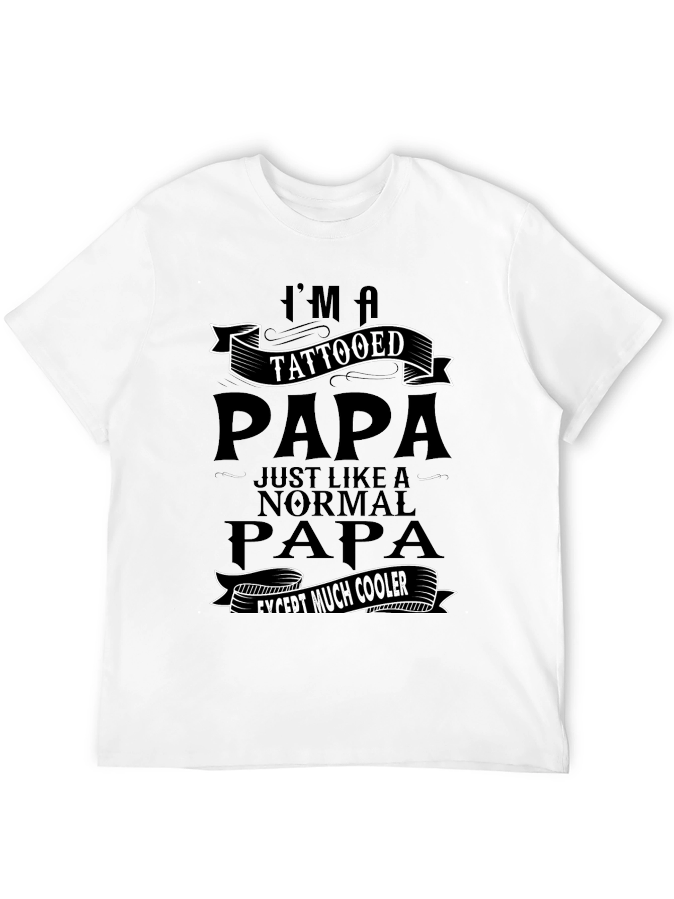Tattooed Papa Graphic Tee - Cool Dad Gift