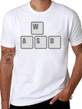 Gamer WASD Keys Black T-Shirt