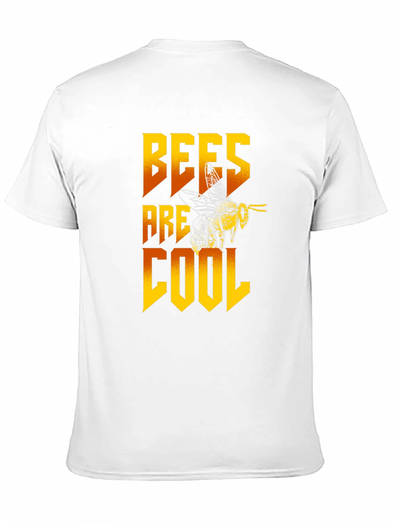 Bees Are Cool Graphic Tee - Black Cotton T-Shirt