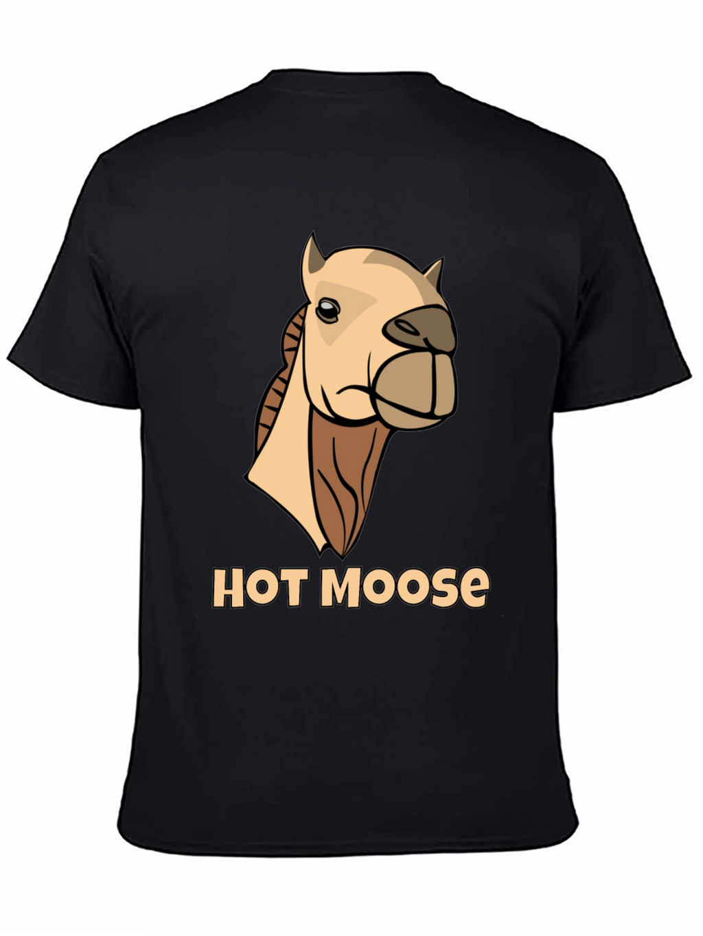 Funny Hot Moose Graphic T-Shirt - Mens Black Tee