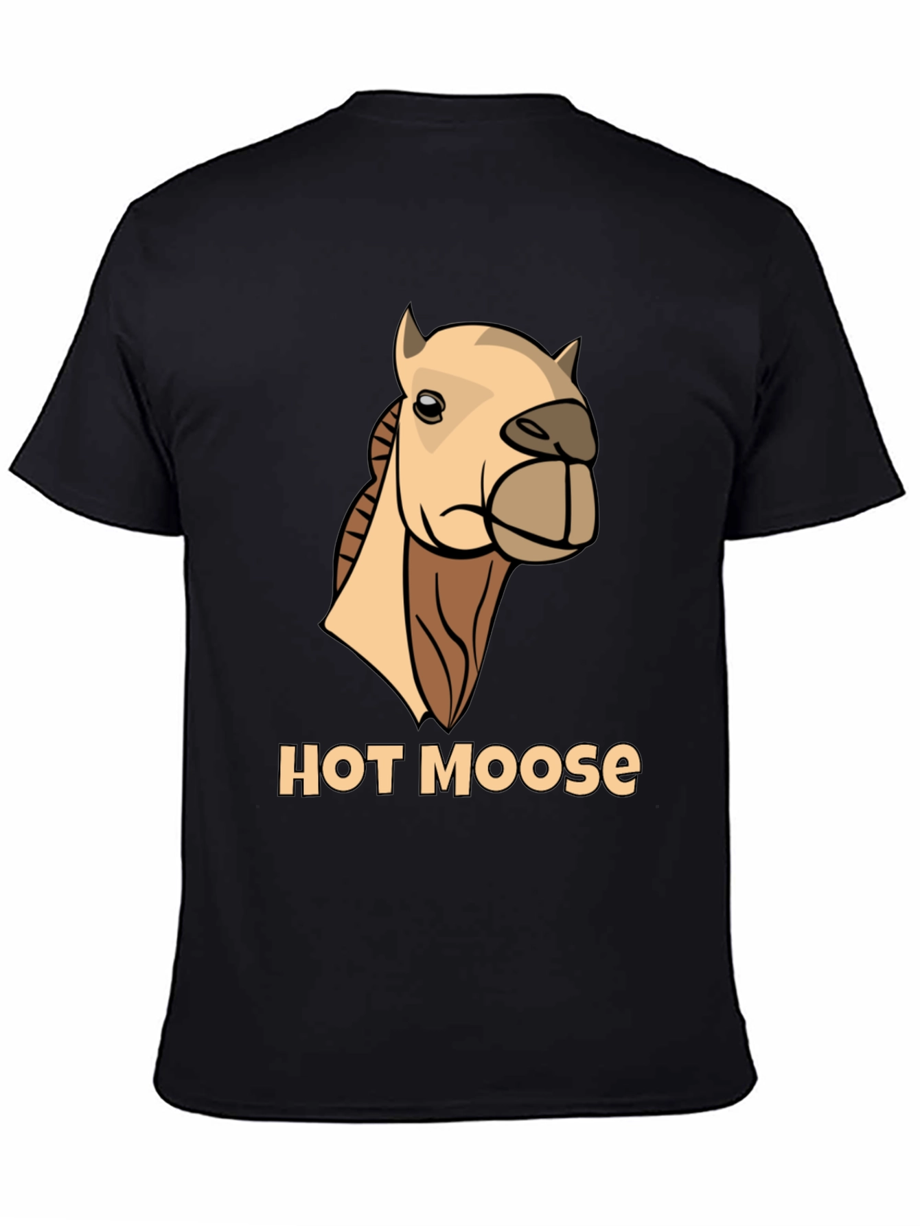 Funny Hot Moose Graphic T-Shirt - Mens Black Tee