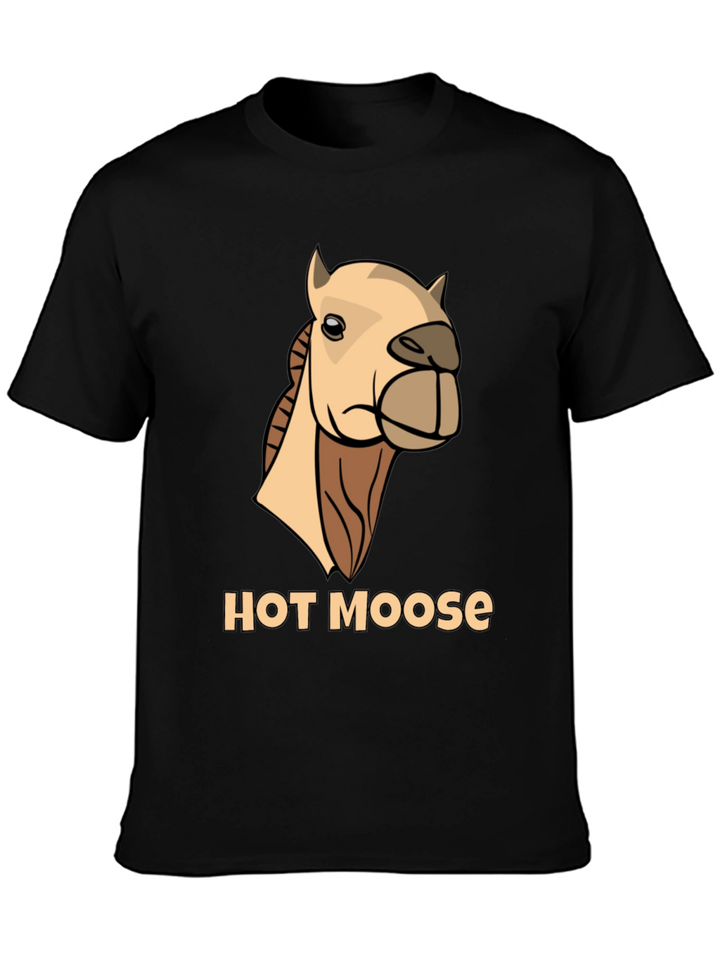 Funny Hot Moose Graphic T-Shirt - Mens Black Tee