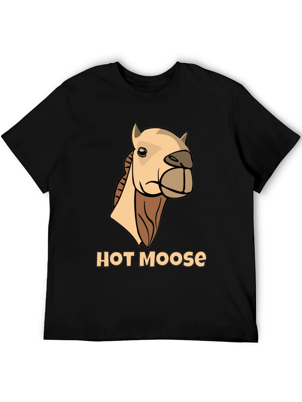 Funny Hot Moose Graphic T-Shirt - Mens Black Tee