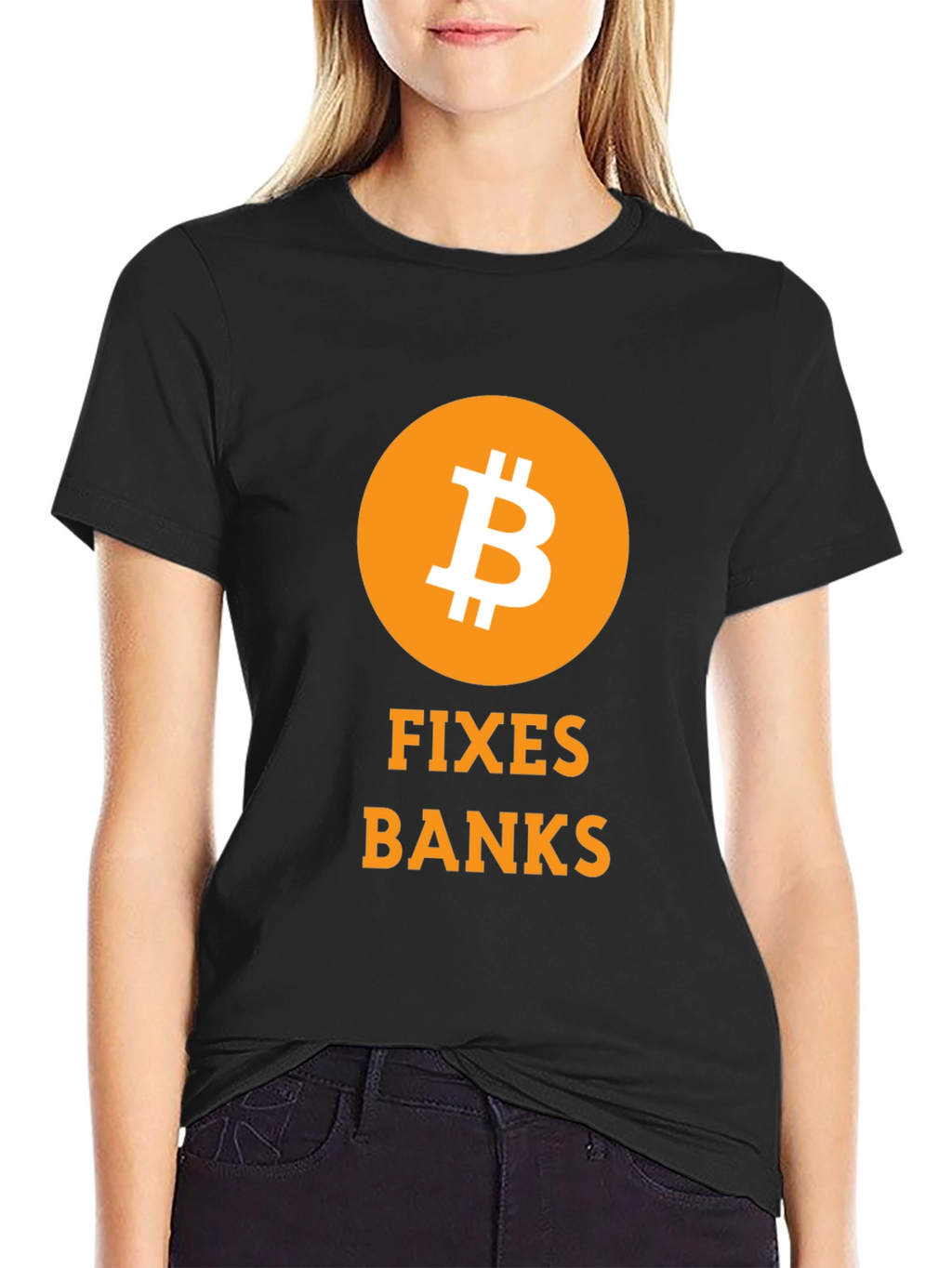 Bitcoin Fixes Banks Black T-Shirt