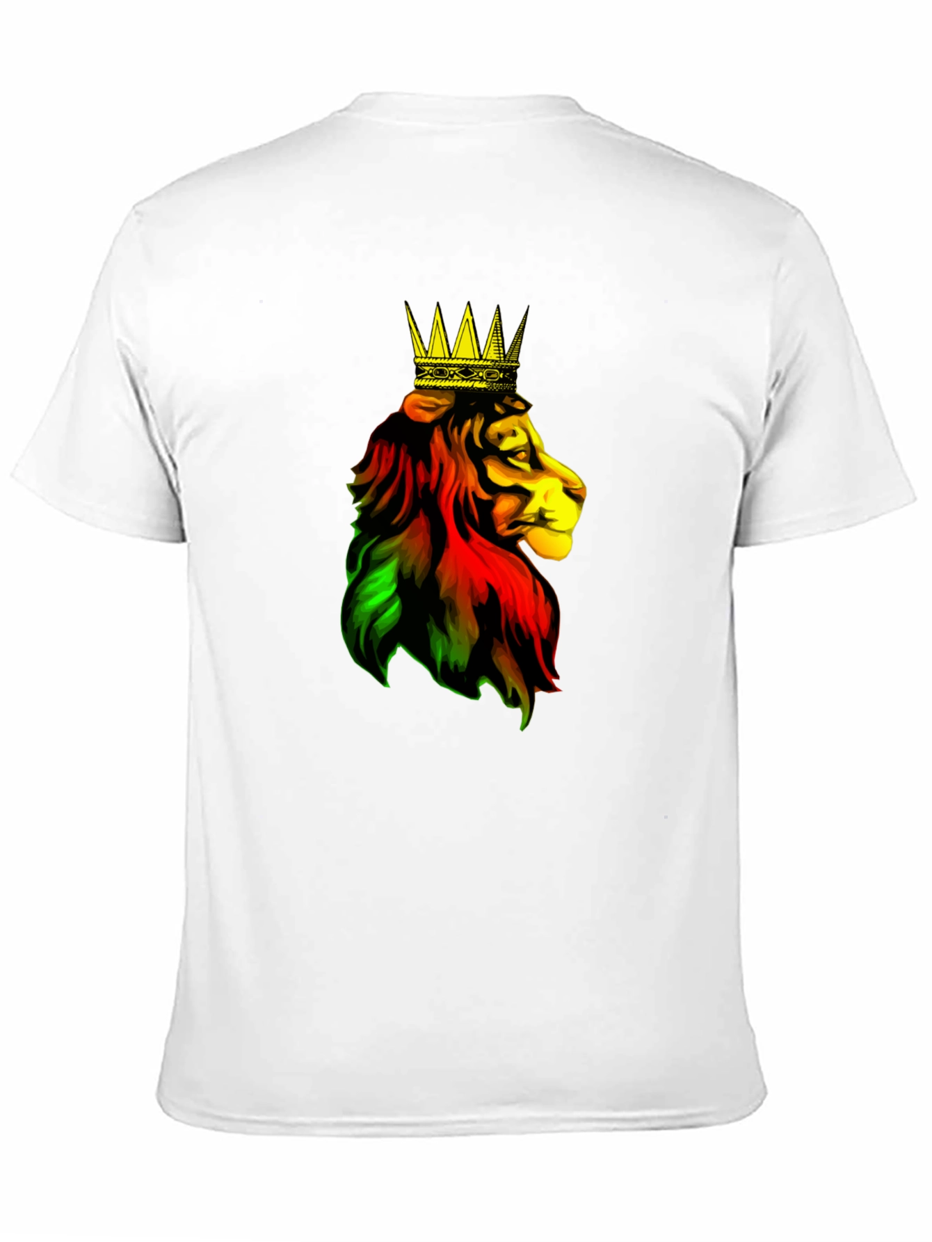 Rasta Lion King Black T-Shirt