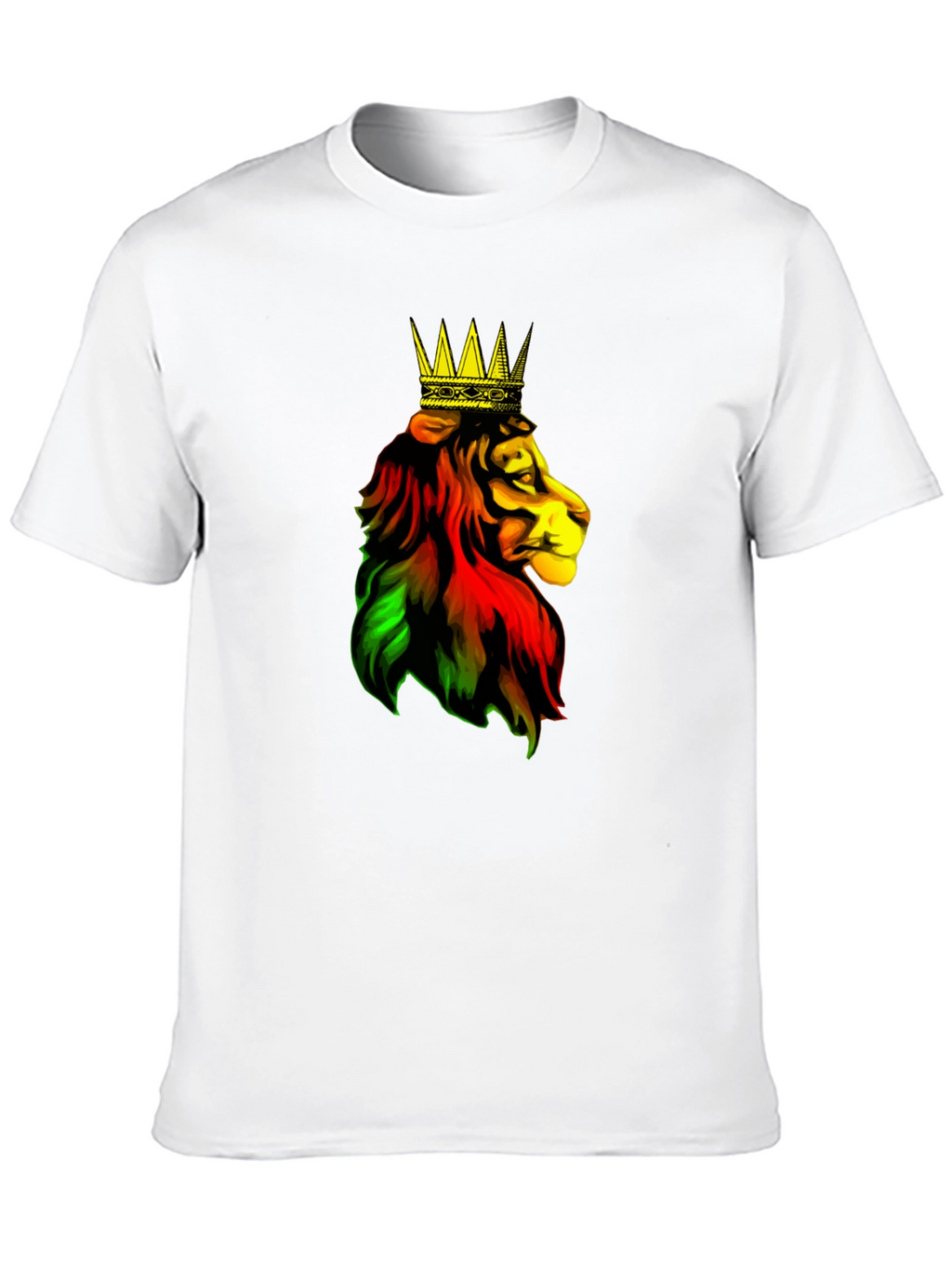 Rasta Lion King Black T-Shirt