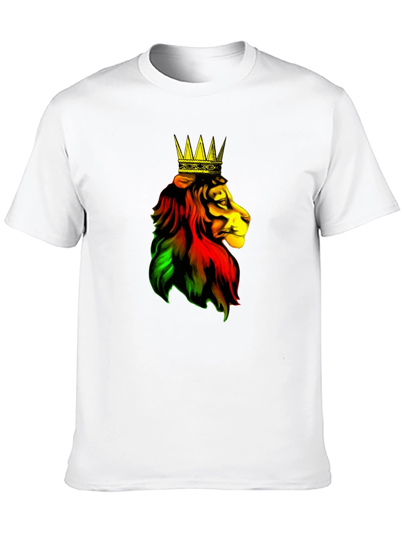 Rasta Lion King Black T-Shirt