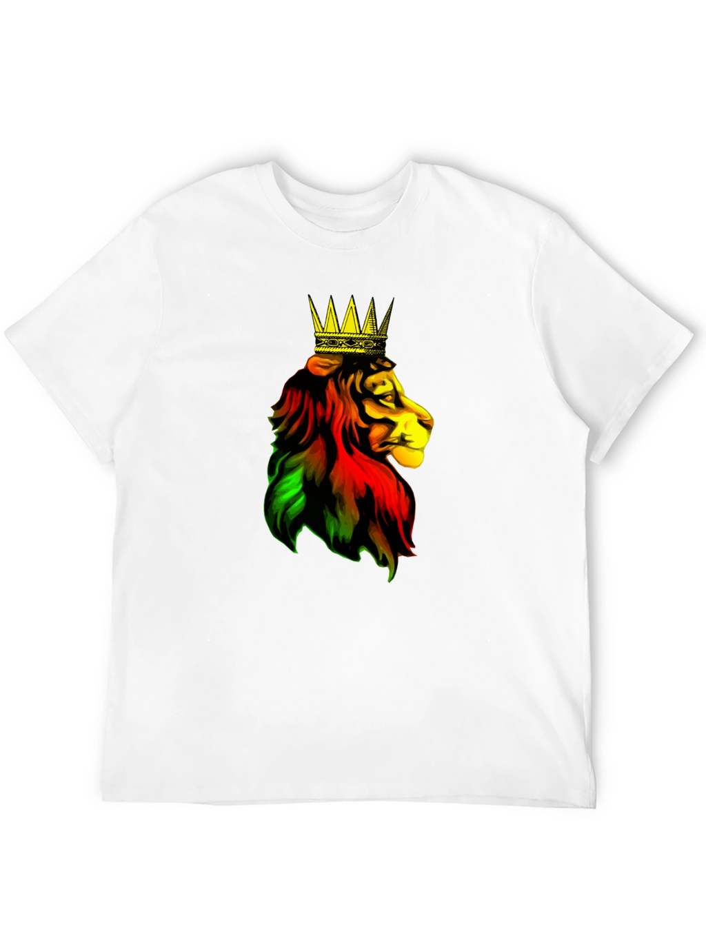 Rasta Lion King Black T-Shirt