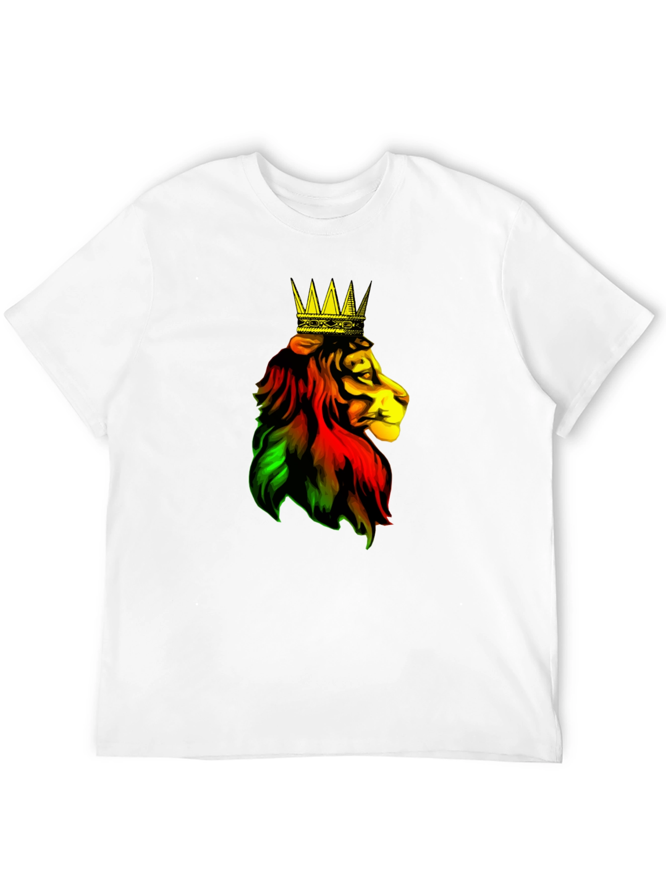 Rasta Lion King Black T-Shirt