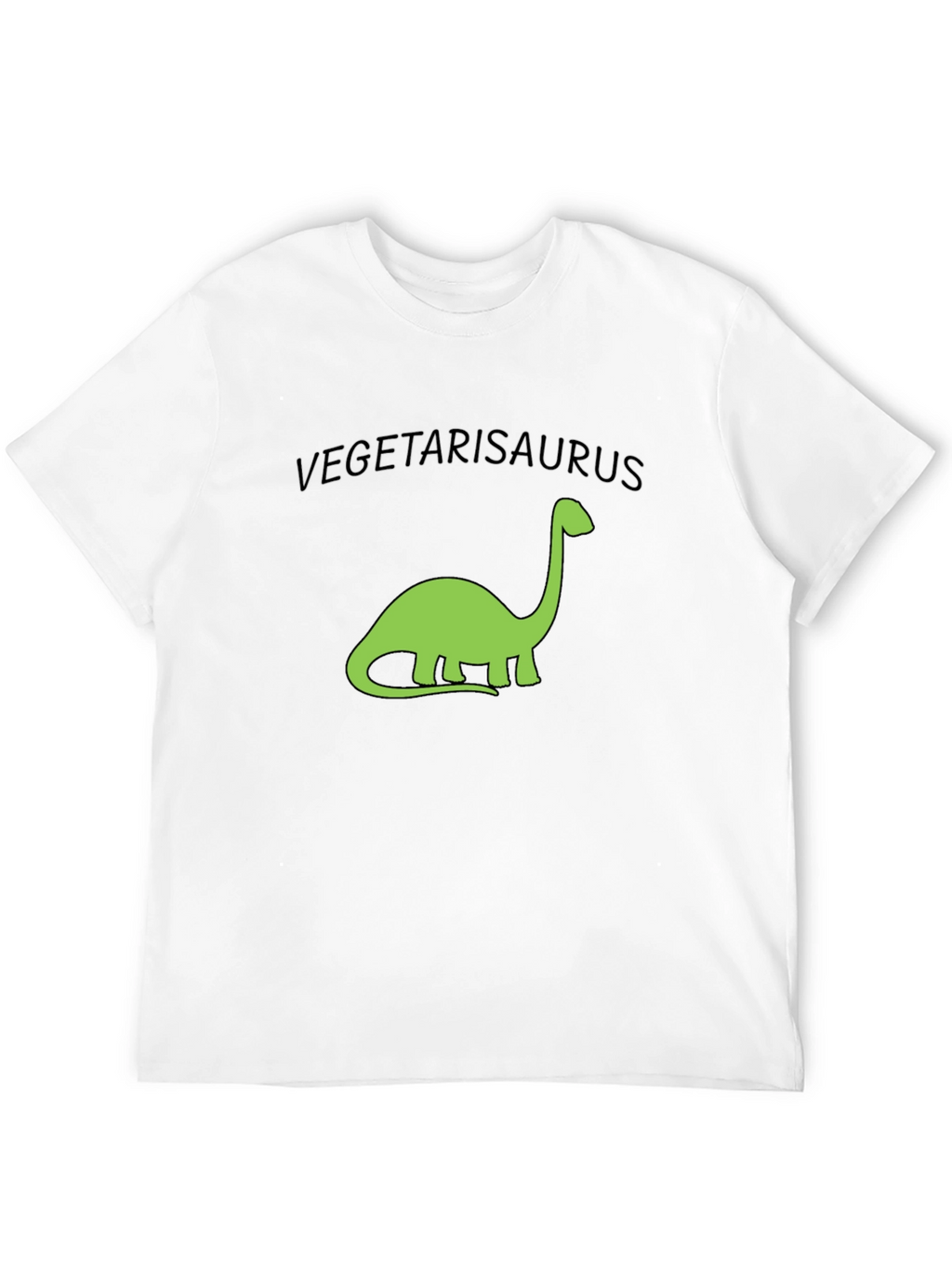 Vegetarisaurus T-Shirt - Black Cotton Tee
