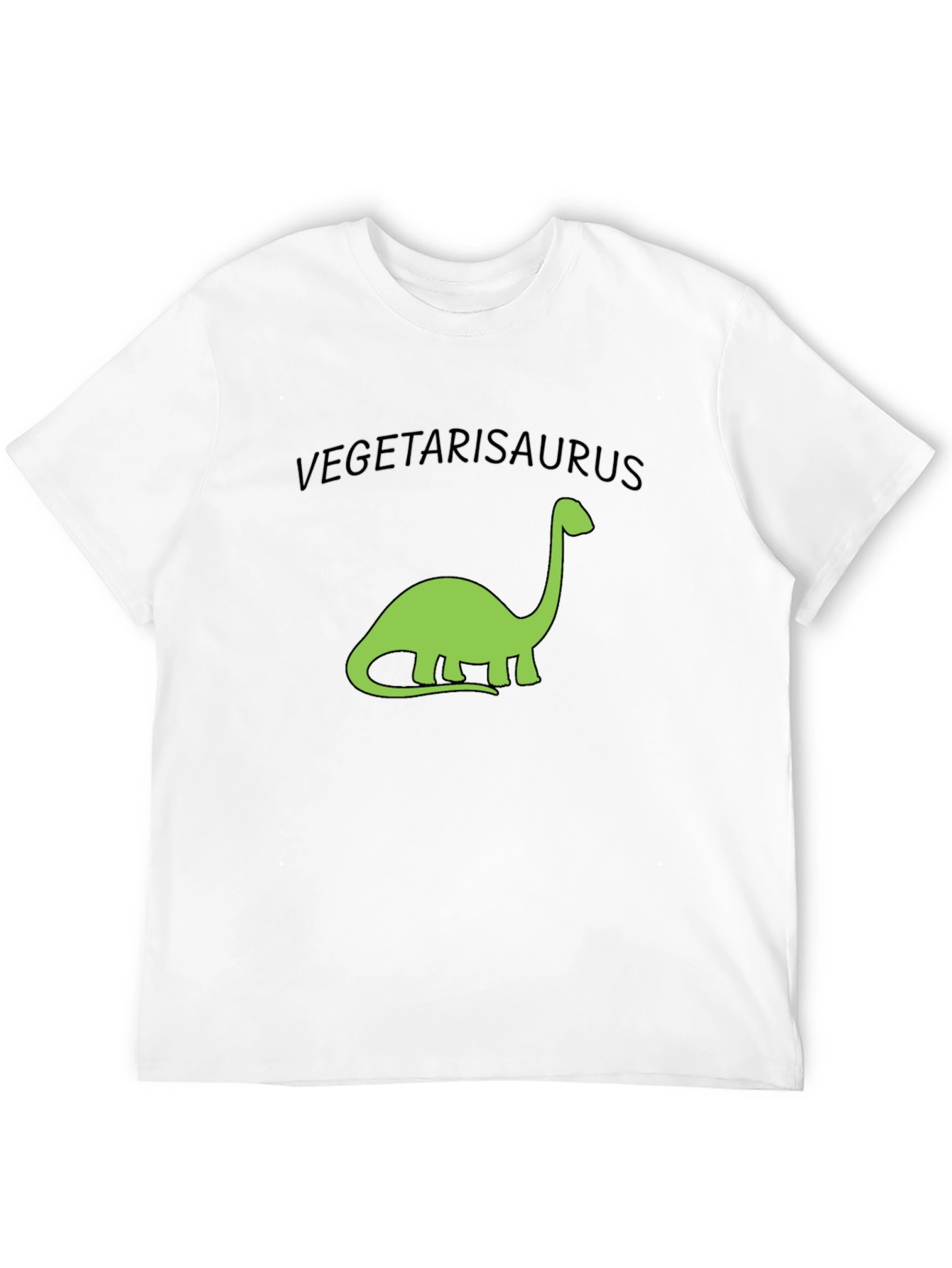 Vegetarisaurus T-Shirt - Black Cotton Tee
