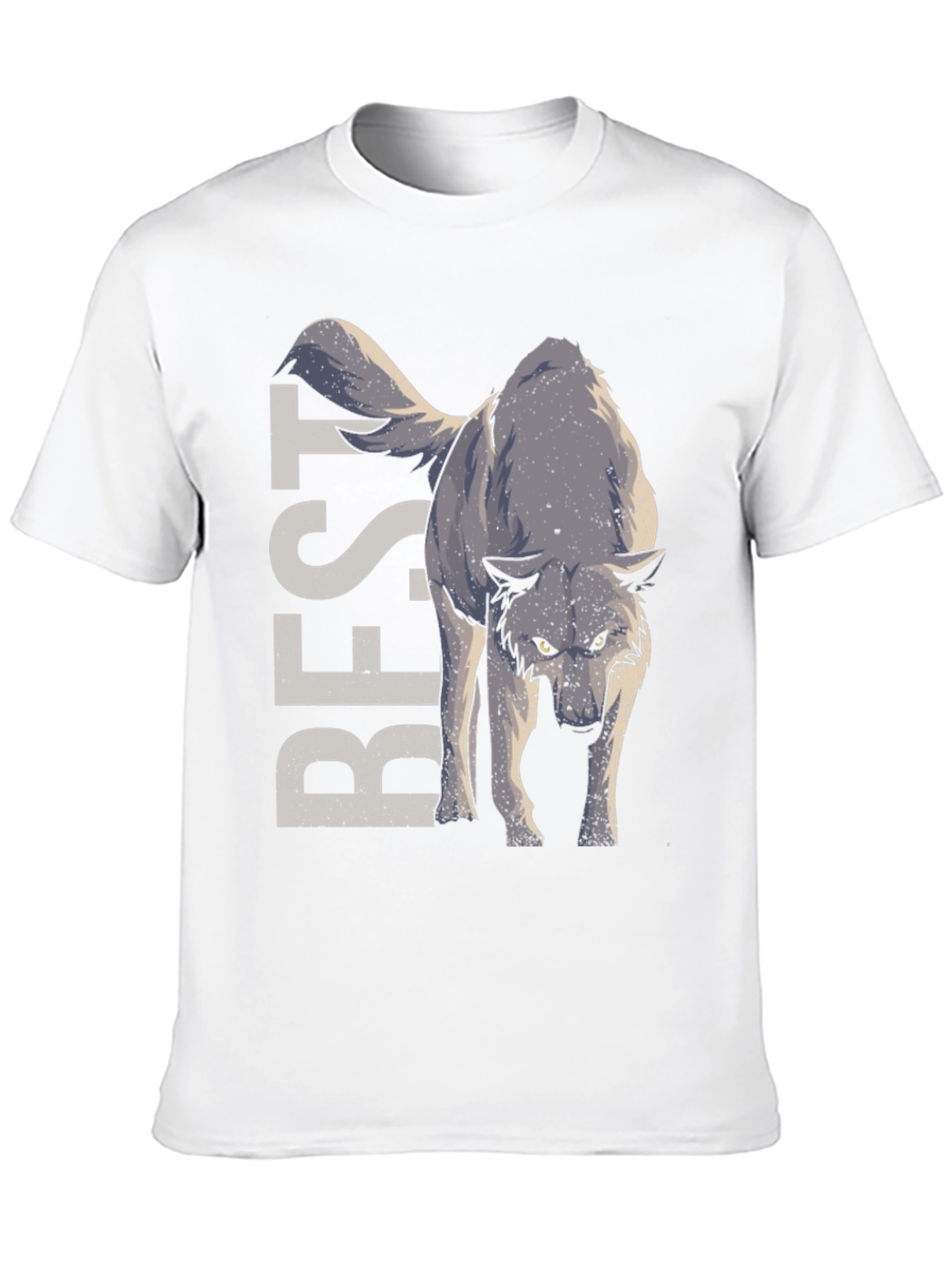 Best Wolf Graphic T-Shirt - Black Cotton Tee
