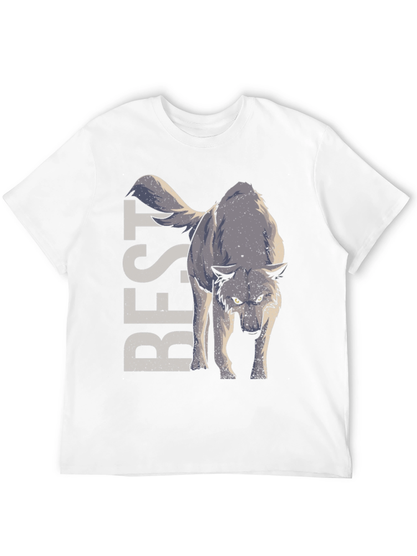 Best Wolf Graphic T-Shirt - Black Cotton Tee