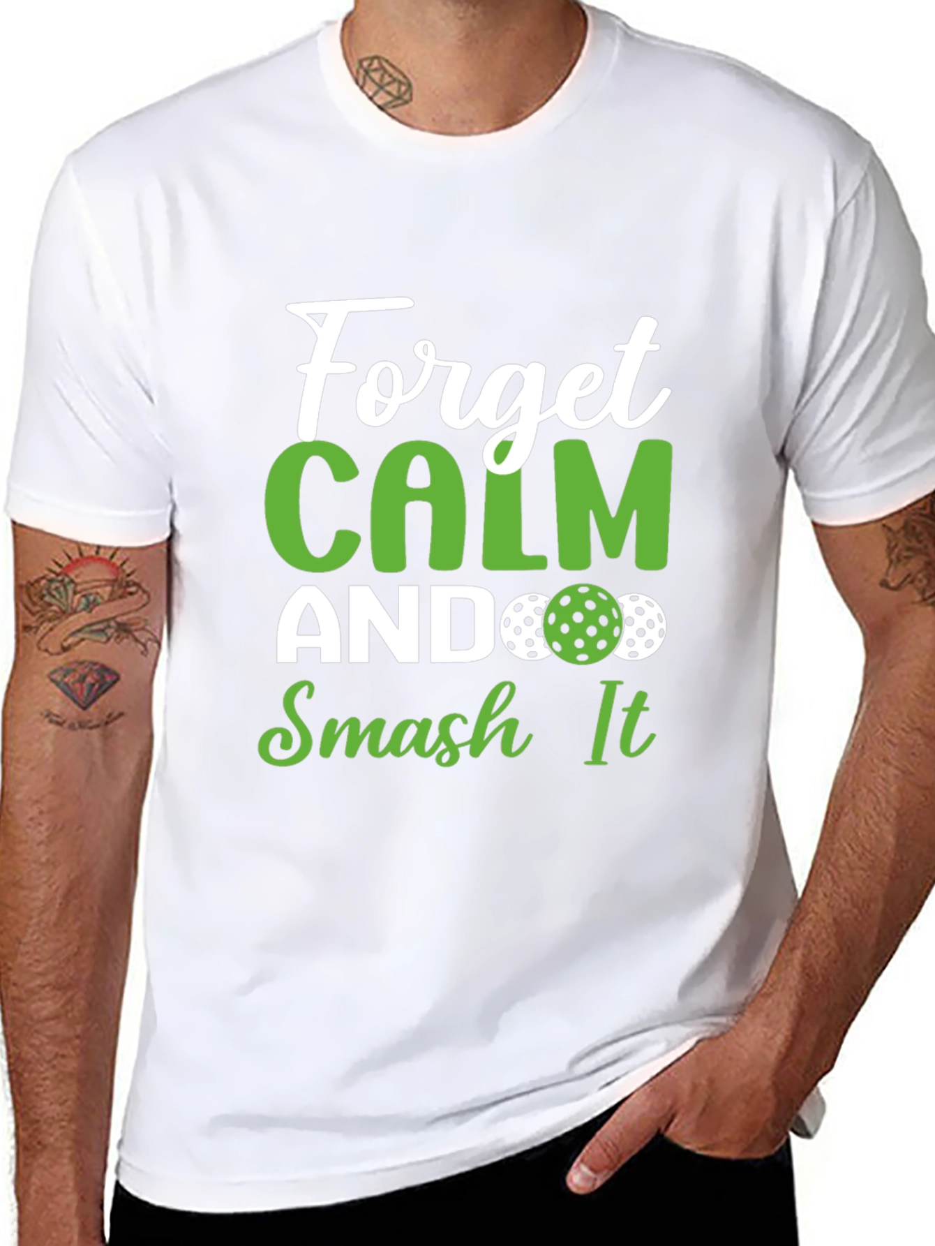 Forget Calm Smash It Pickleball T-Shirt