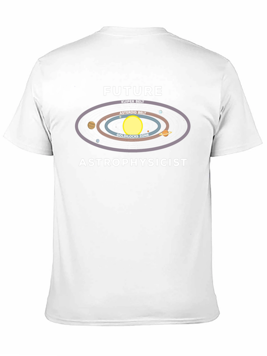 Future Astrophysicist Black T-Shirt Space Design