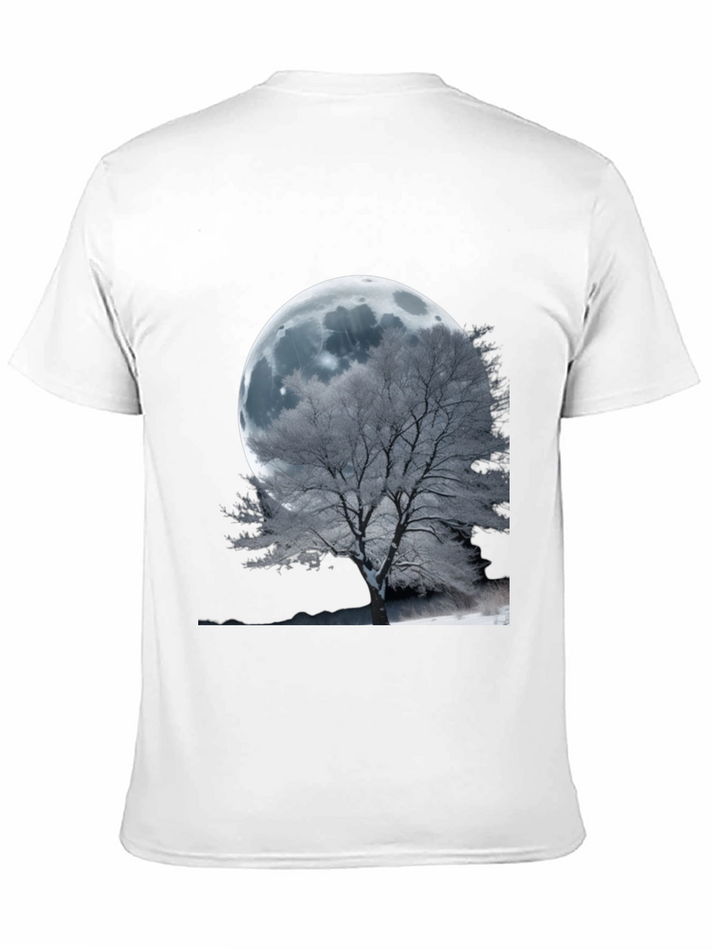 Moonlit Tree Graphic T-Shirt - Unique Design