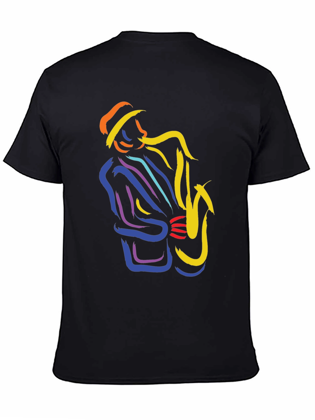 Jazz Saxophone Player Graphic T-Shirt