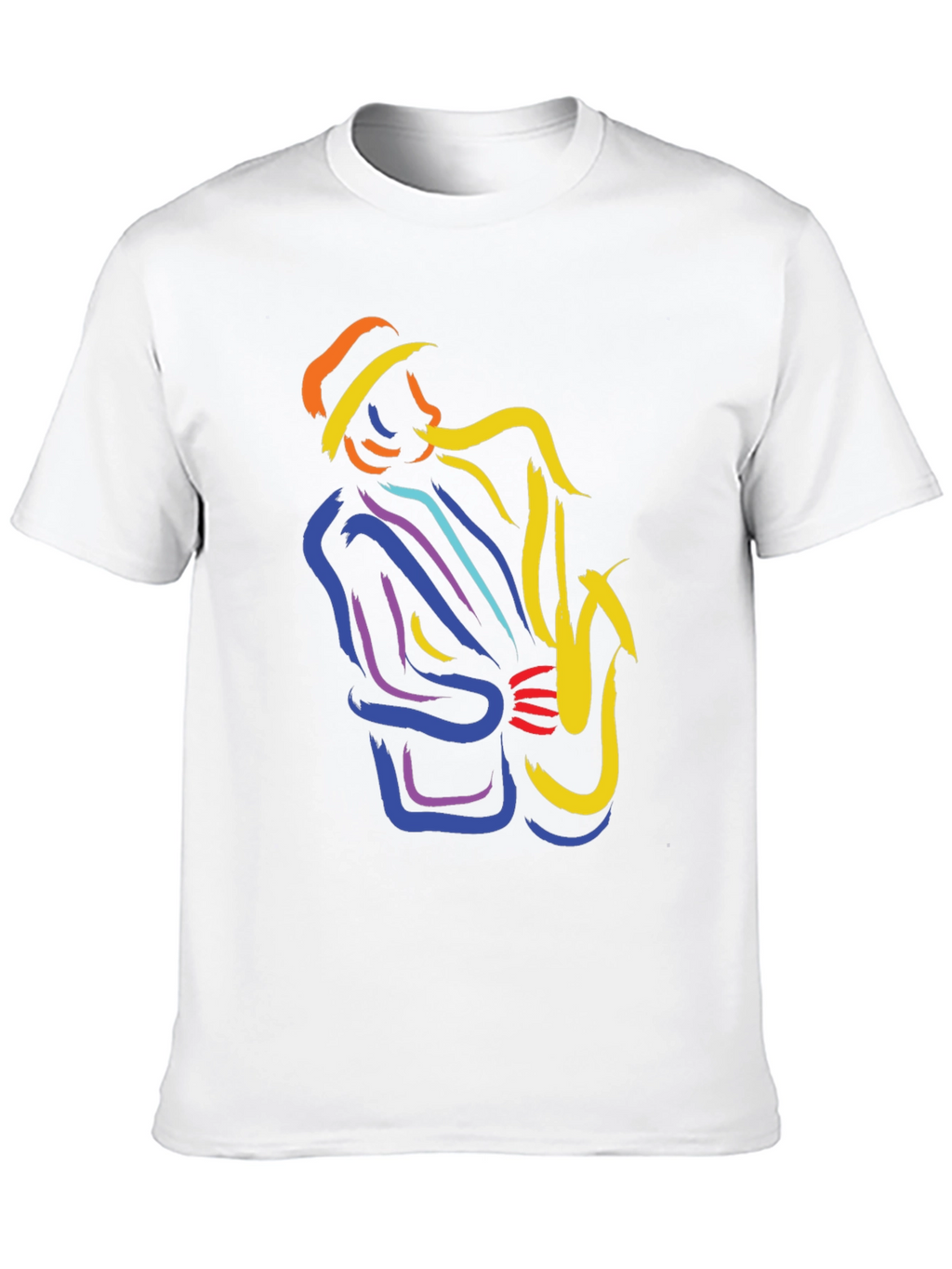 Jazz Saxophone Player Graphic T-Shirt