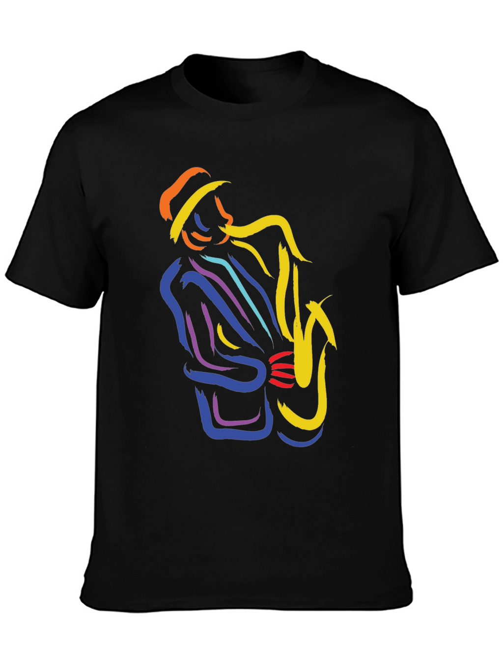 Jazz Saxophone Player Graphic T-Shirt