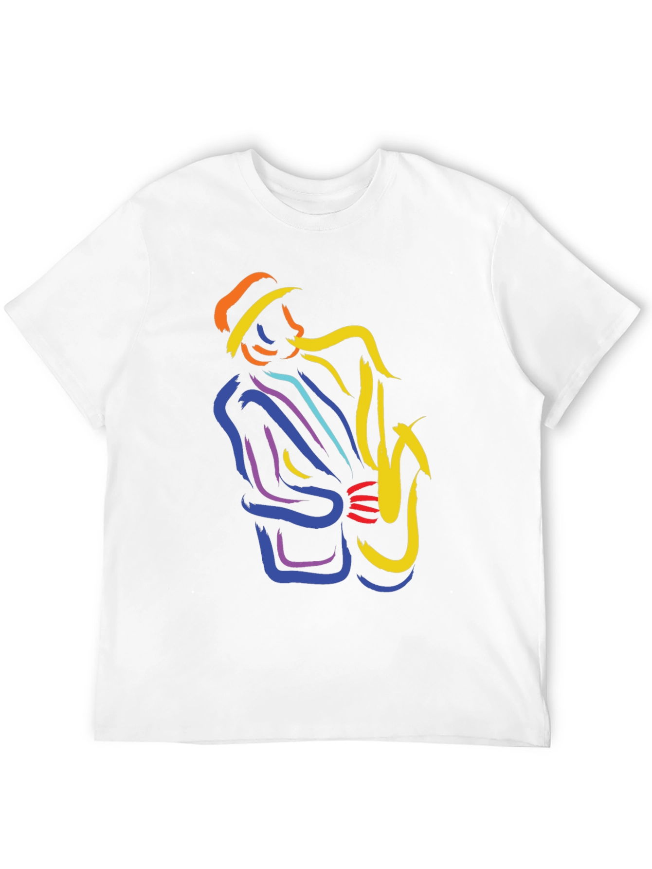 Jazz Saxophone Player Graphic T-Shirt