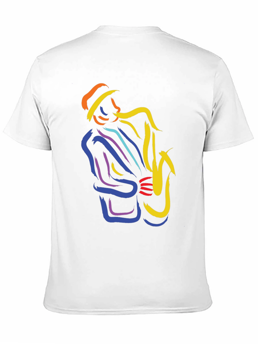 Jazz Saxophone Player Graphic T-Shirt