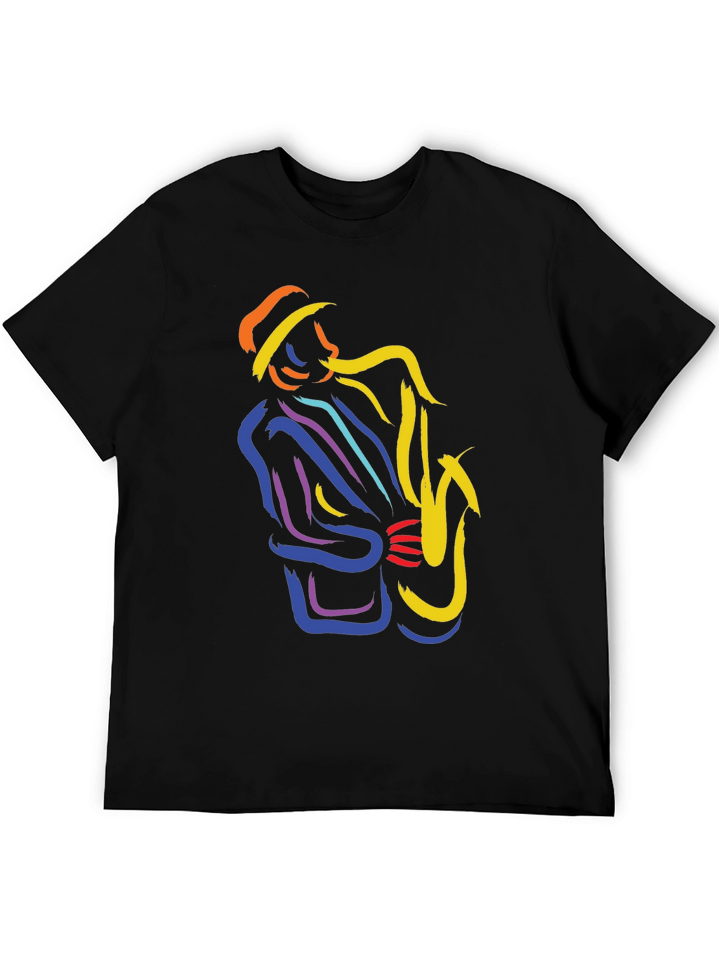 Jazz Saxophone Player Graphic T-Shirt