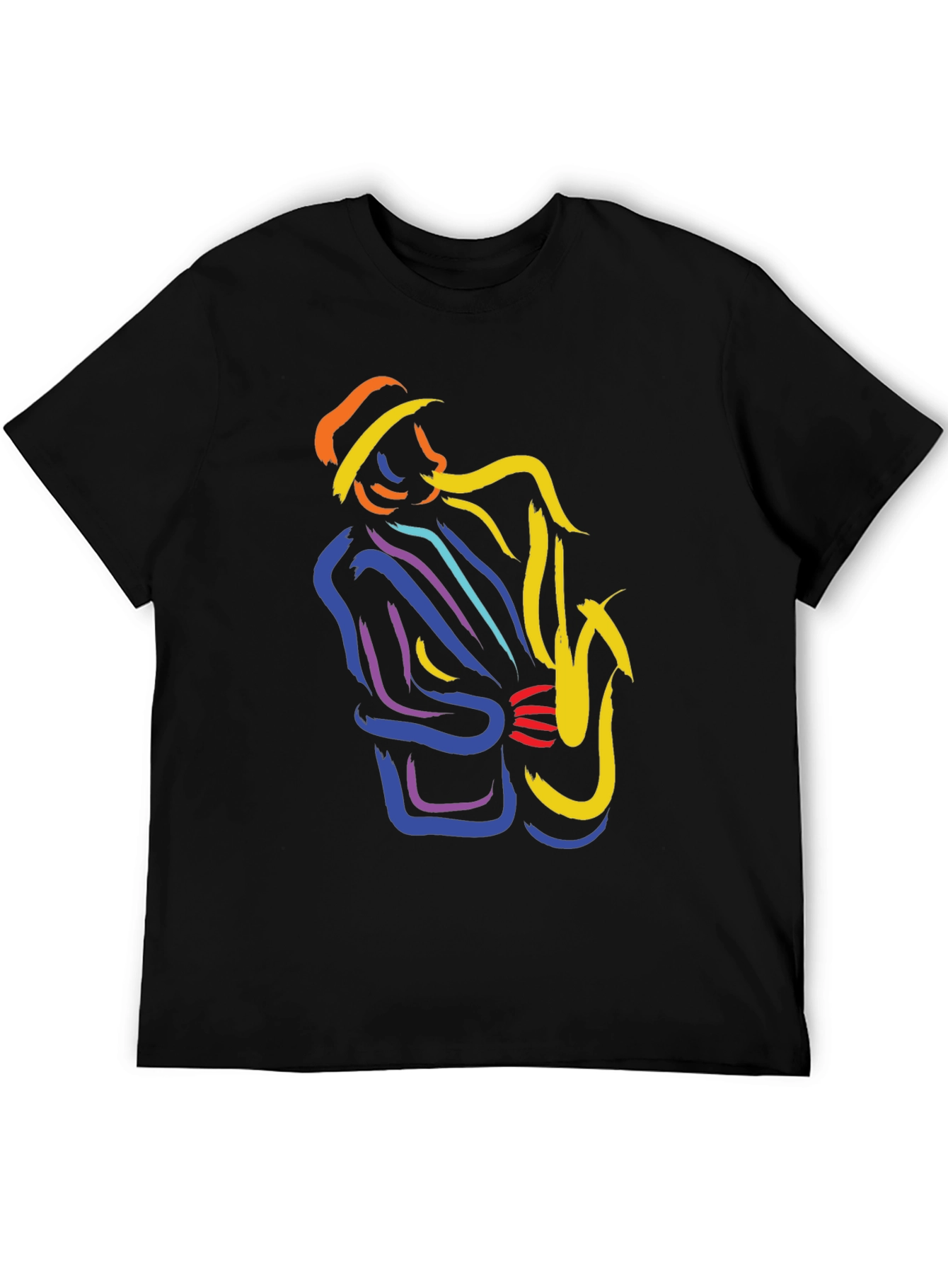 Jazz Saxophone Player Graphic T-Shirt