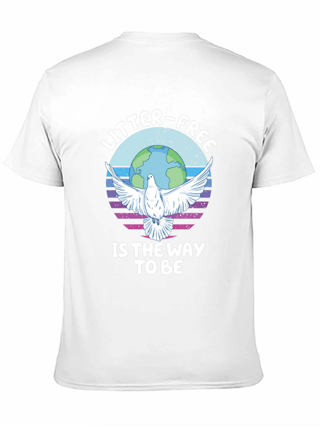 Litter-Free Earth Graphic Tee - Stylish Activism
