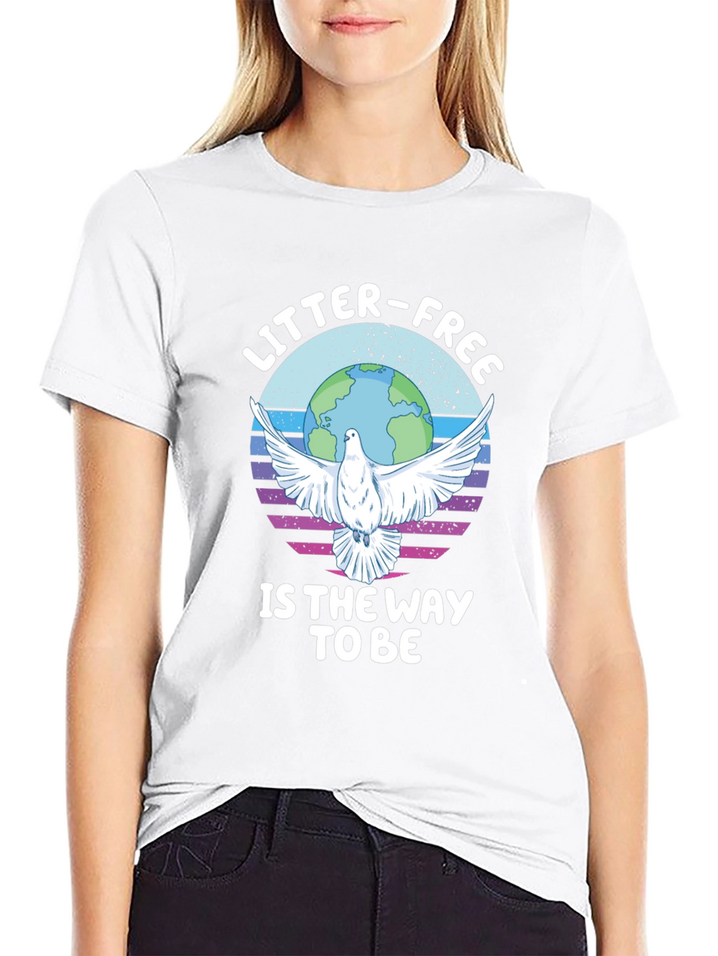 Litter-Free Earth Graphic Tee - Stylish Activism