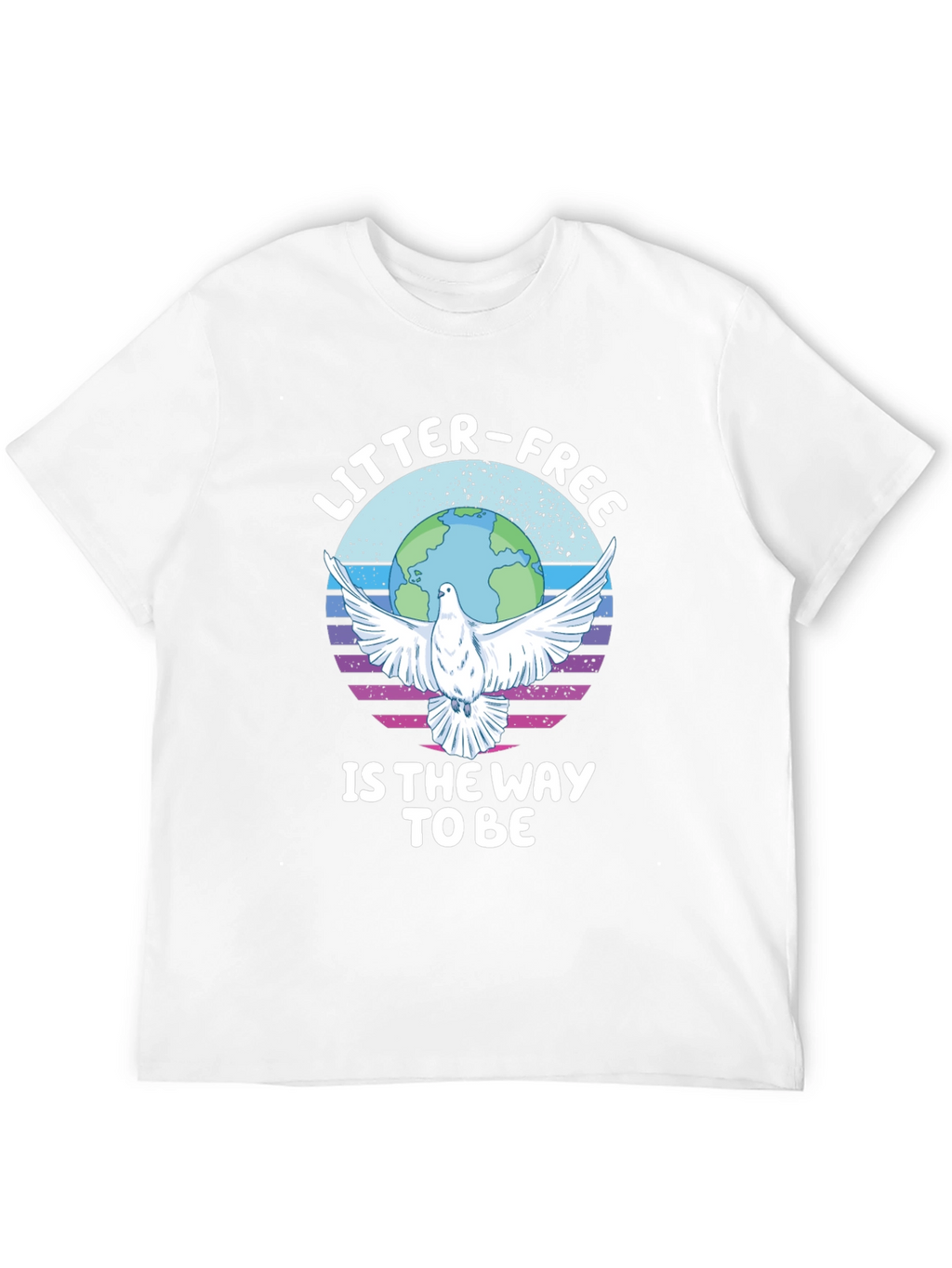 Litter-Free Earth Graphic Tee - Stylish Activism