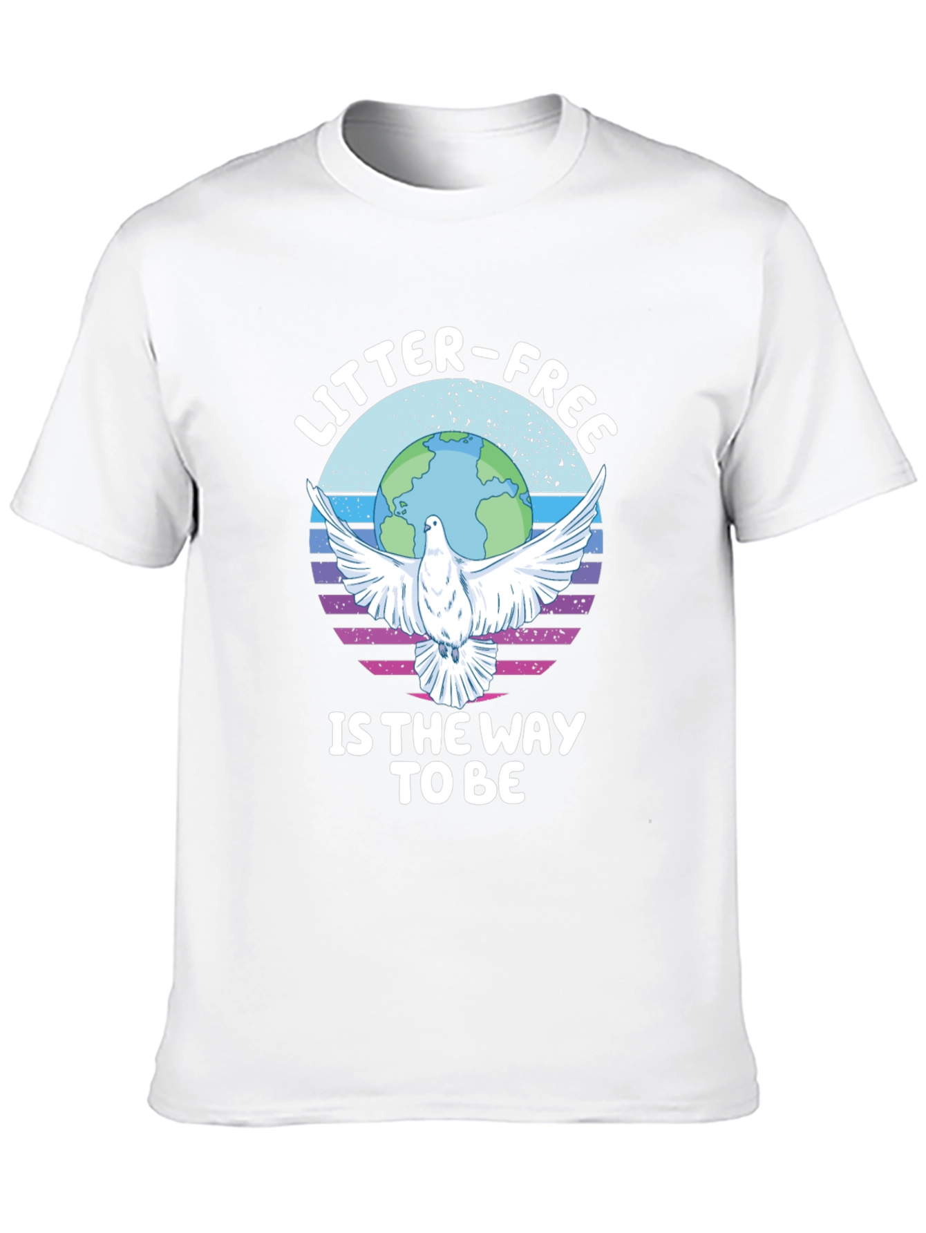 Litter-Free Earth Graphic Tee - Stylish Activism