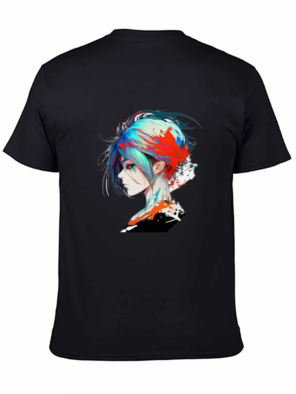 Edgy Anime Girl Graphic T-Shirt