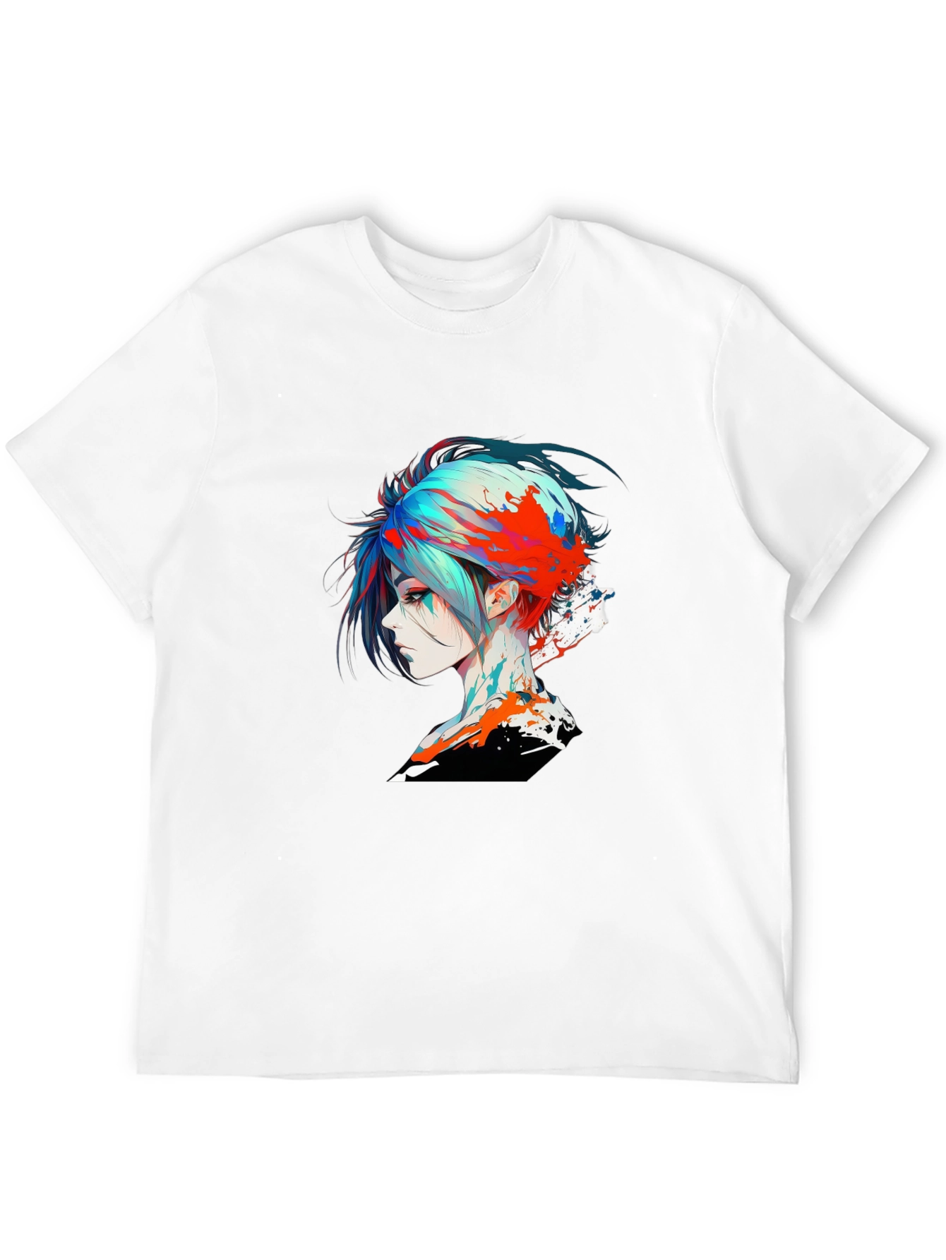 Edgy Anime Girl Graphic T-Shirt