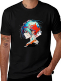 Edgy Anime Girl Graphic T-Shirt