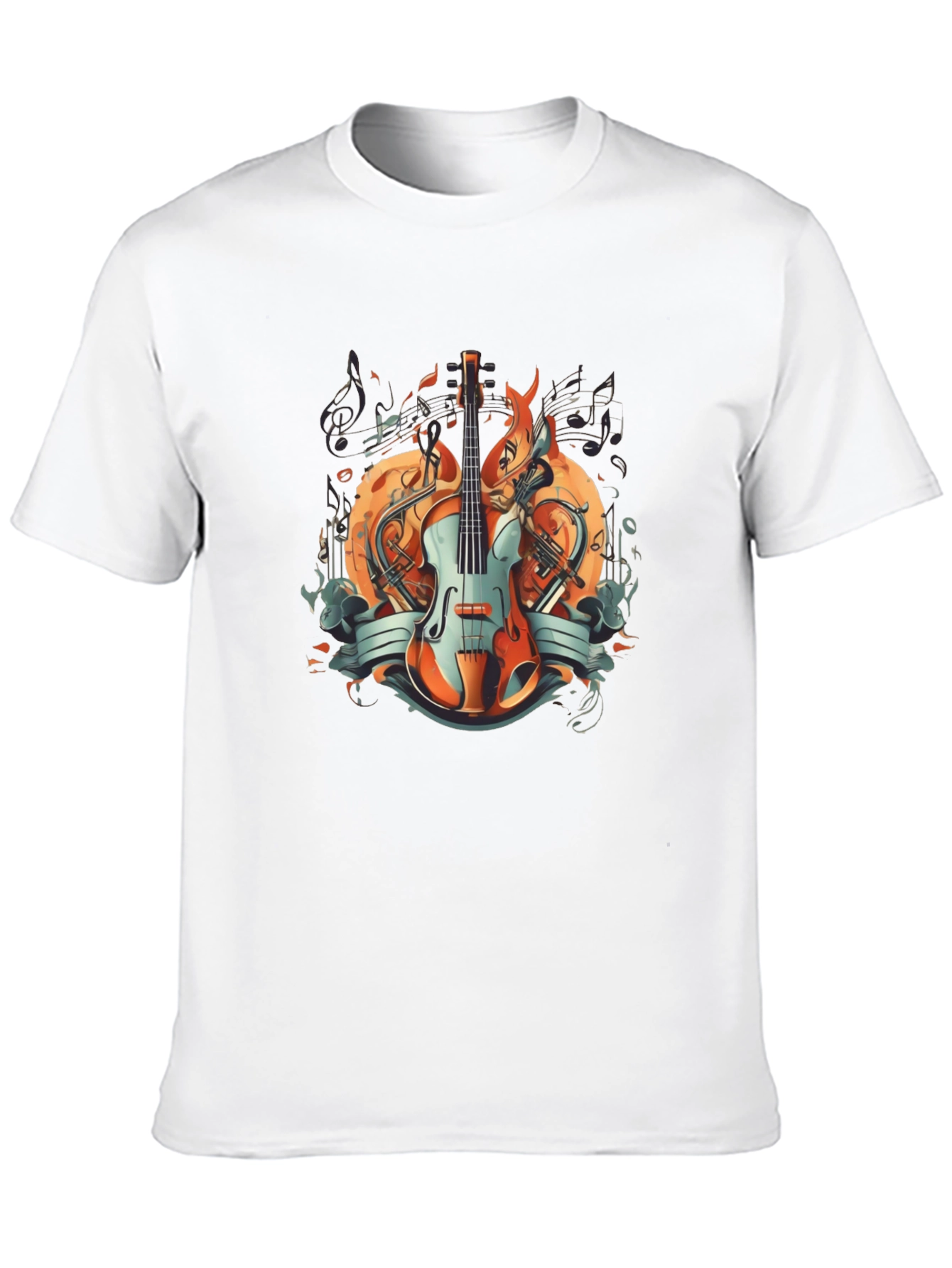 Musical Harmony Graphic T-Shirt - Stylish Music Lover Tee