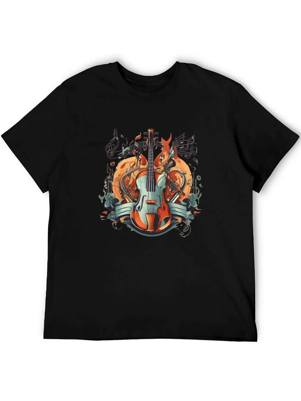 Musical Harmony Graphic T-Shirt - Stylish Music Lover Tee