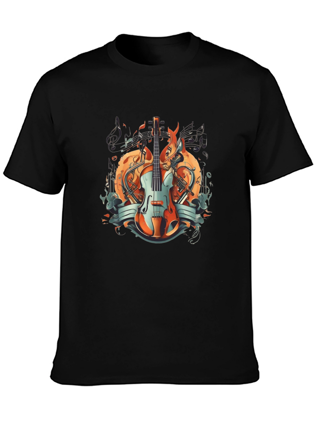 Musical Harmony Graphic T-Shirt - Stylish Music Lover Tee