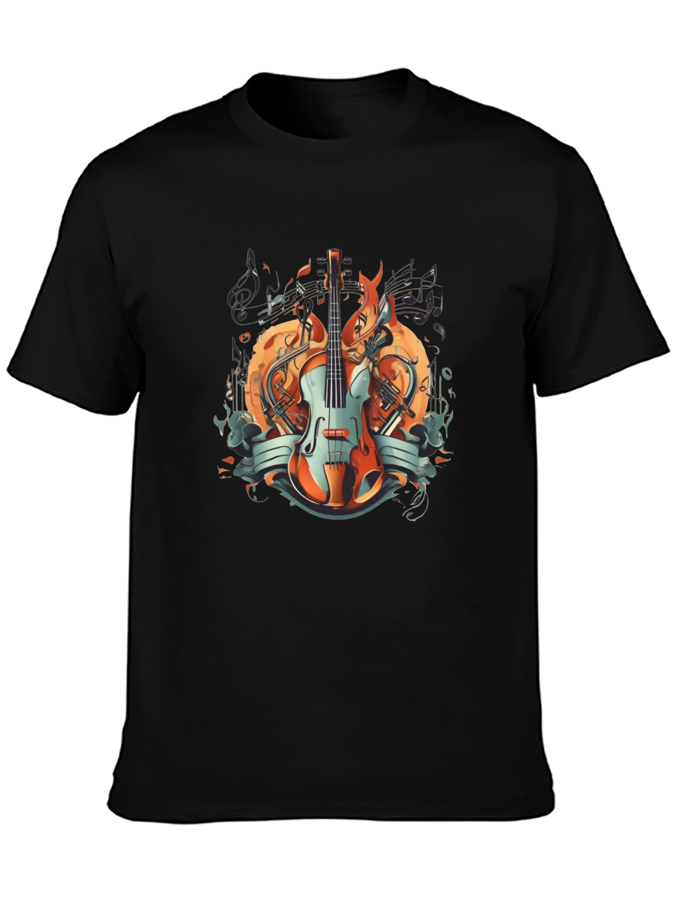 Musical Harmony Graphic T-Shirt - Stylish Music Lover Tee