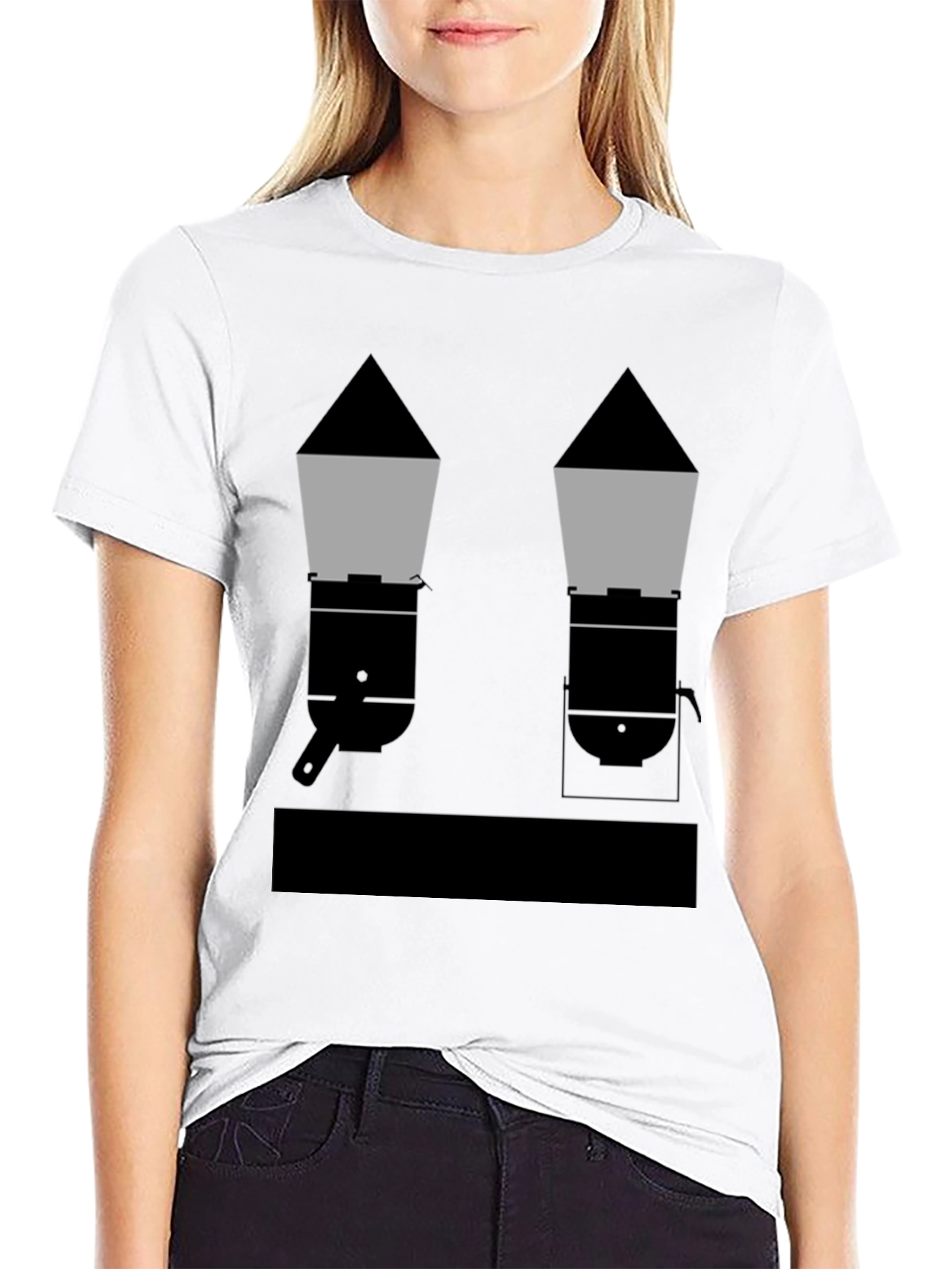 Geometric Grills Black T-Shirt