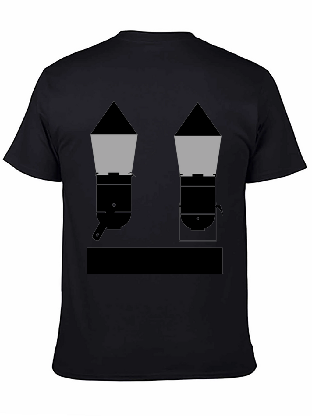Geometric Grills Black T-Shirt