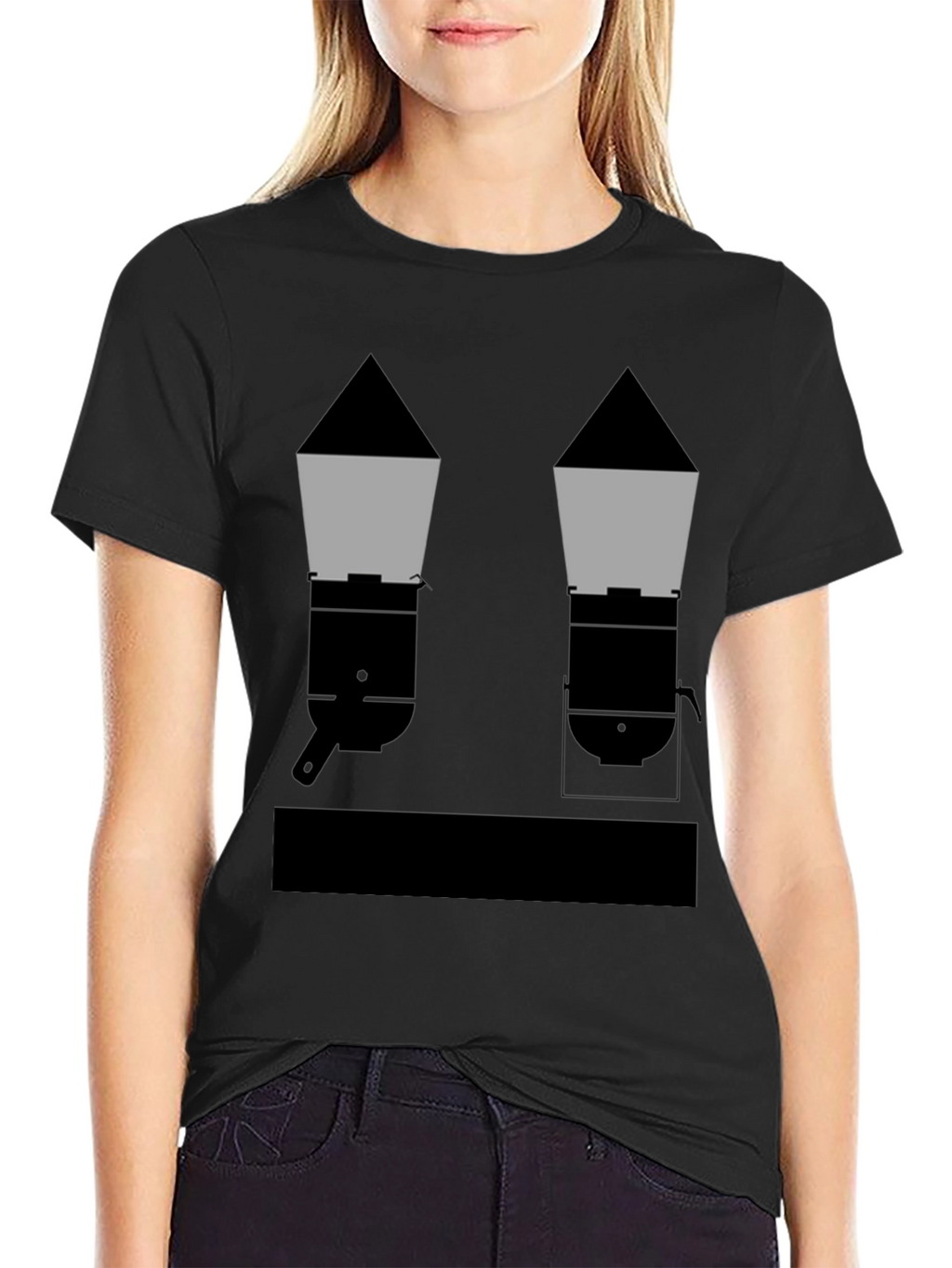 Geometric Grills Black T-Shirt