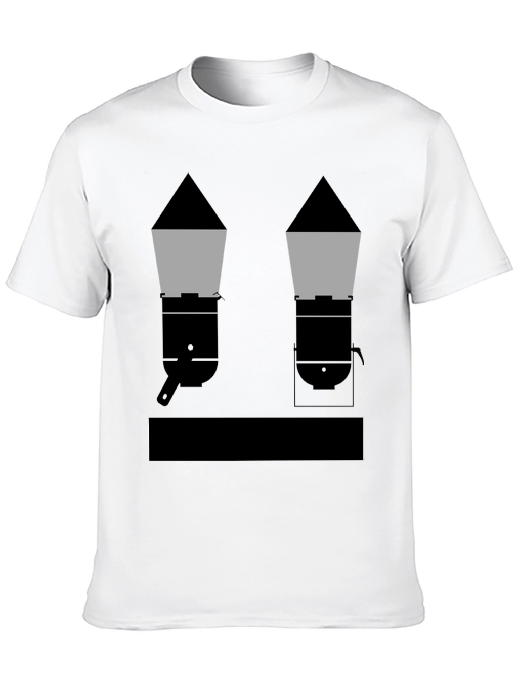 Geometric Grills Black T-Shirt