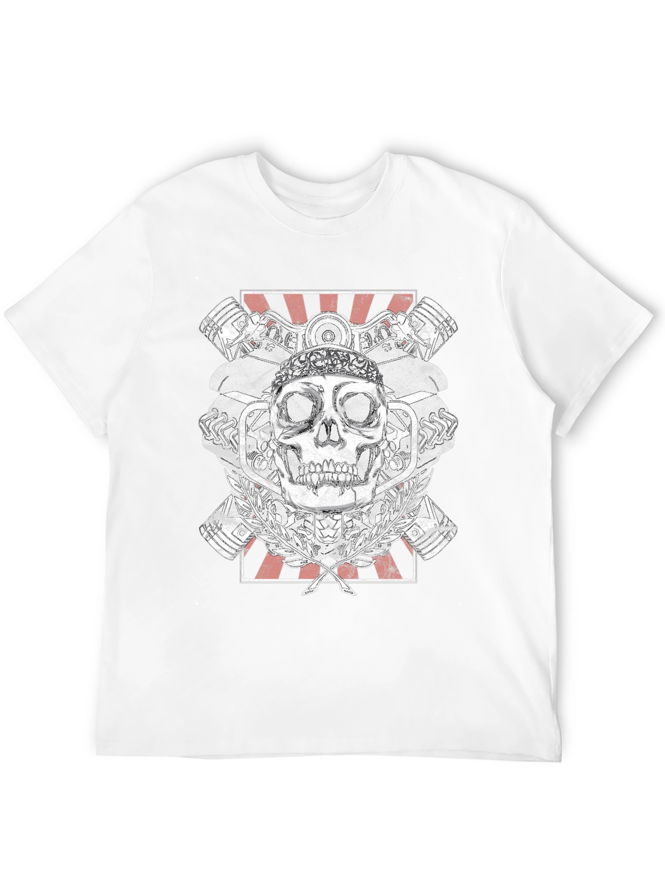 Skull & Engine T-Shirt - Black Graphic Tee