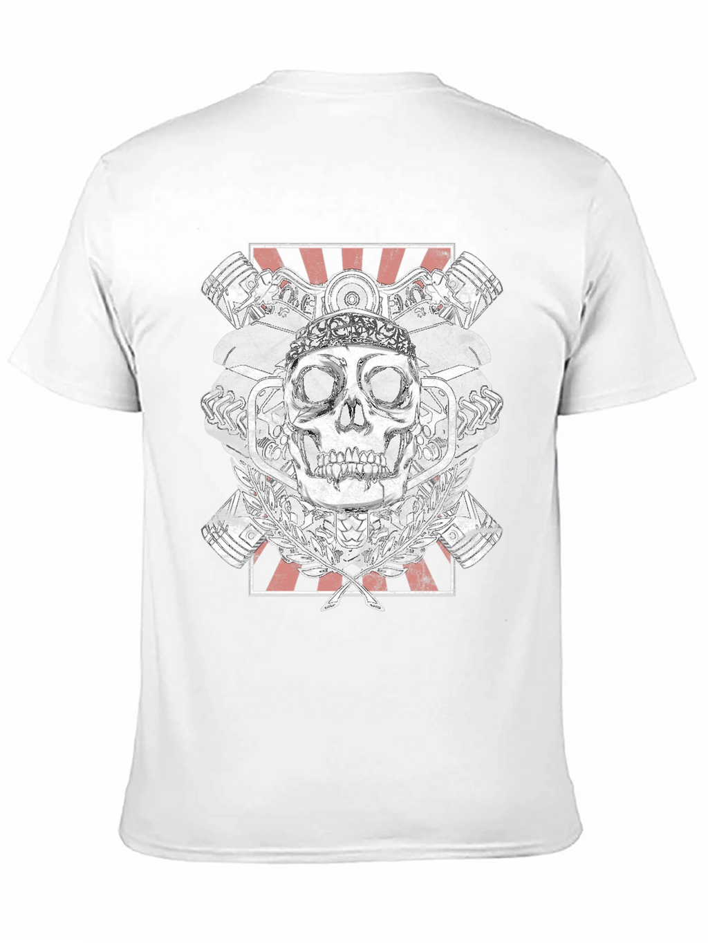 Skull & Engine T-Shirt - Black Graphic Tee