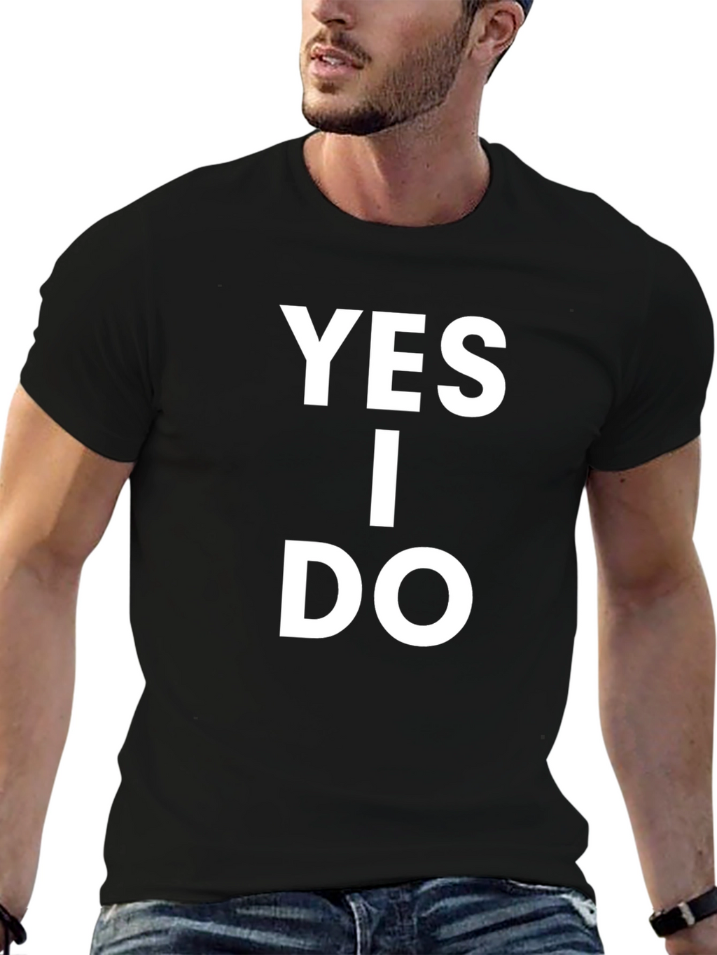 Yes I Do T-Shirt - Classic Black Cotton Tee