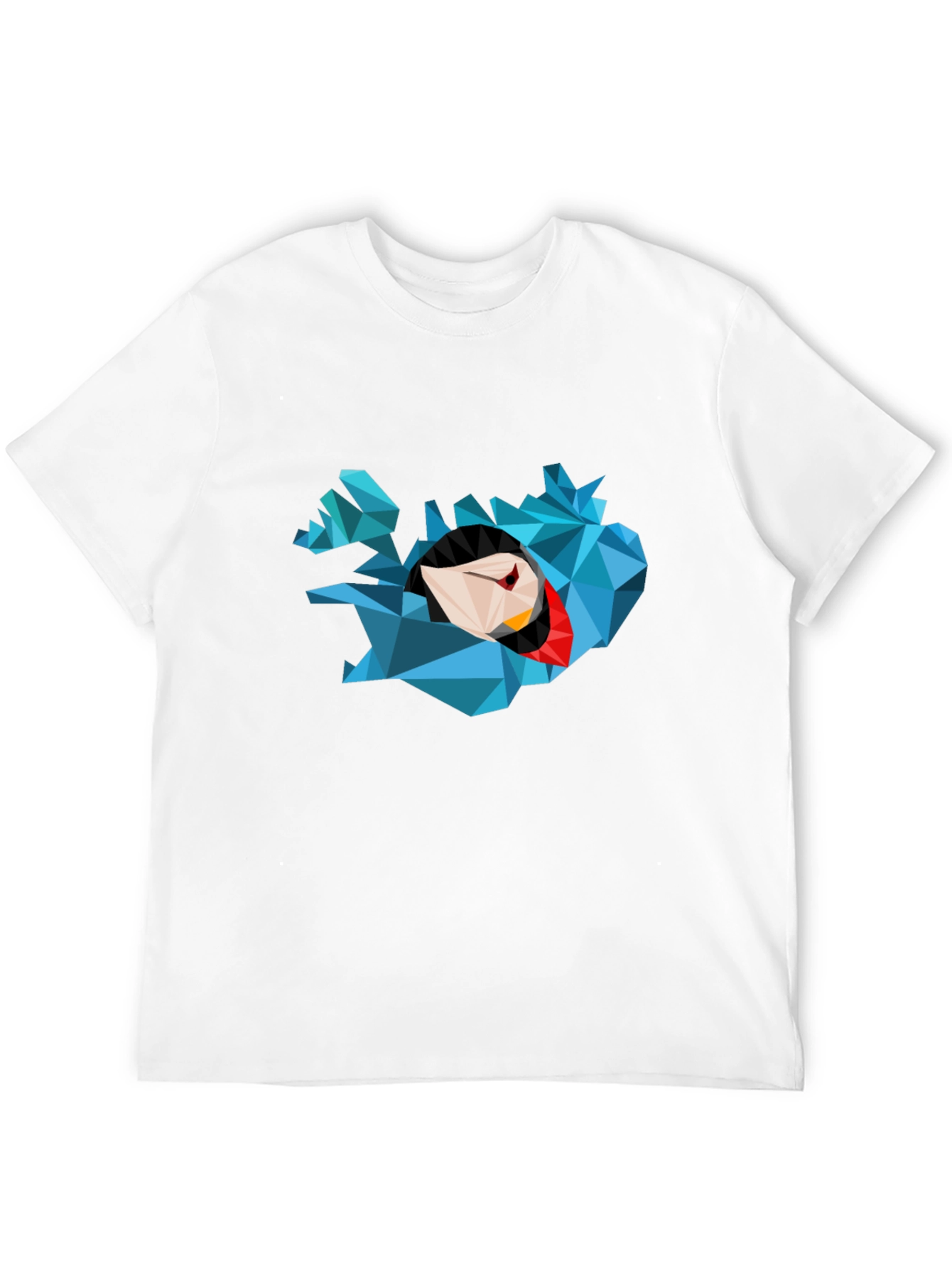 Geometric Iceland Puffin Graphic T-Shirt