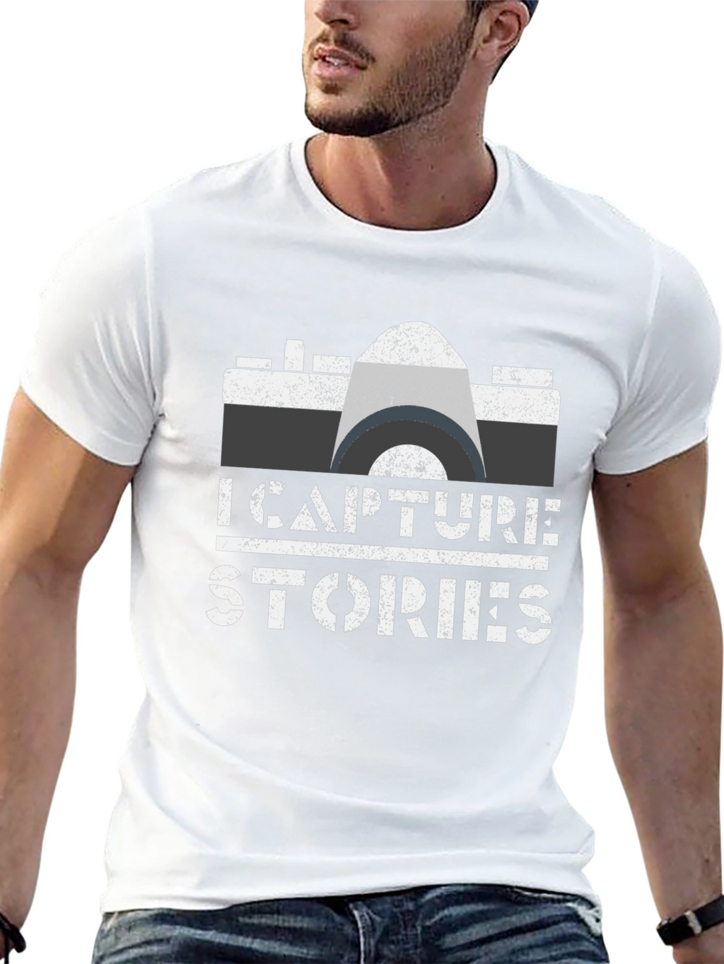 I Capture Stories Camera Graphic Tee