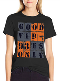 Good Vibes Only Graphic Tee - Black